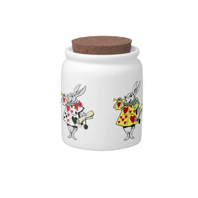 White Rabbit  Candy Jar (Front)
