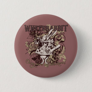 White Rabbit Carnivale Style Pinback Button
