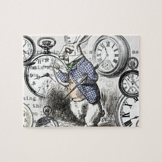 White Rabbit Clocks Alice in Wonderland Tissue Paper | Zazzle.com