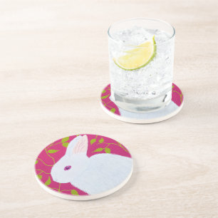 white rabbit coaster