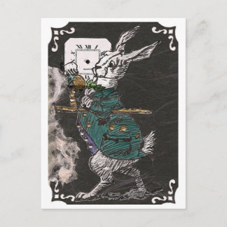 White Rabbit collage Postcard
