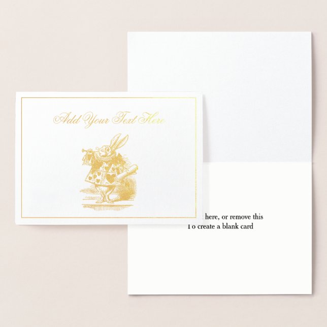 White Rabbit Court Trumpeter Alice in Wonderland G Foil Card (Display)