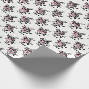 White Rabbit Court Trumpeter Alice in Wonderland P Wrapping Paper
