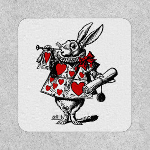 White Rabbit Court Trumpeter Alice in Wonderland Patch