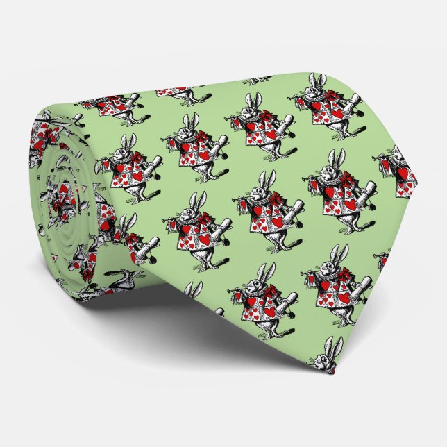White Rabbit Court Trumpeter Alice in Wonderland W Tie (Rolled)