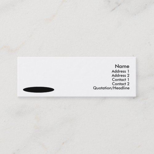 White Rabbit Design Mini Business Card