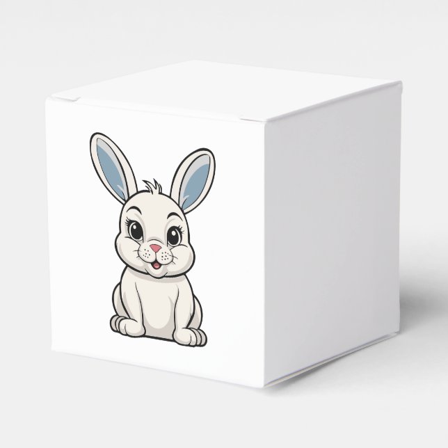 White Rabbit Favor Boxes (Front Side)