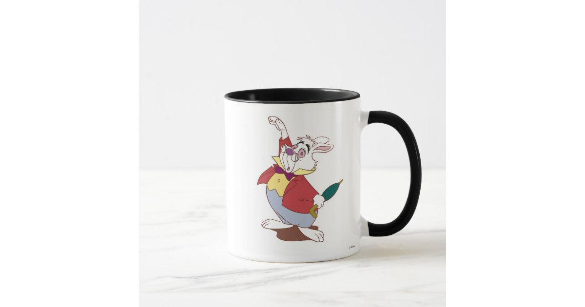 Disney White Rabbit Mug Alice in Wonderland