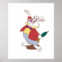 White Rabbit from Alice and Wonderland Disney Poster