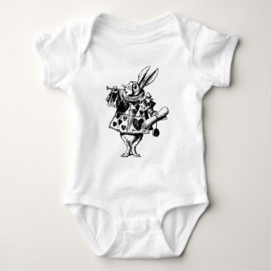 White Rabbit from Alice In Wonderland  Baby Bodysuit