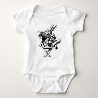 White Rabbit from Alice In Wonderland Baby Bodysuit