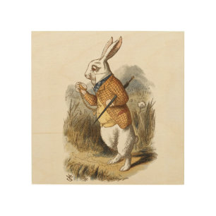 White Rabbit from Alice In Wonderland Vintage Art