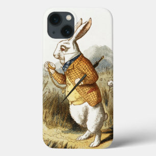 White Rabbit from Alice In Wonderland Vintage Art iPhone 13 Case