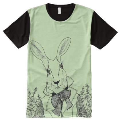 White Rabbit from Alice&#39;s Adventures in Wonderland All-Over-Print Shirt