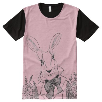 White Rabbit from Alice&#39;s Adventures in Wonderland All-Over-Print Shirt