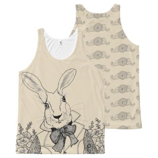 White Rabbit from Alice's Adventures in Wonderland All-Over-Print Tank Top
