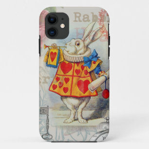 White Rabbit Hearts Alice Classic iPhone 11 Case