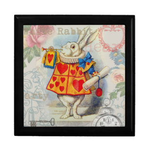 White Rabbit Hearts Alice Classic Gift Box