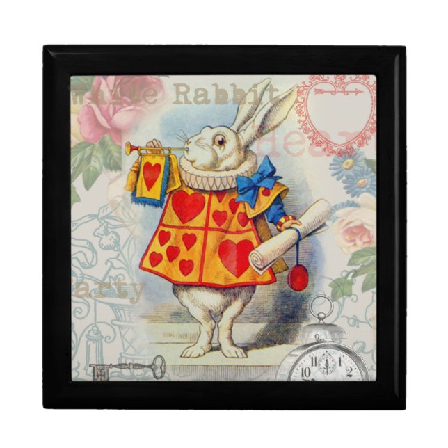 White Rabbit Hearts Alice Classic Gift Box (Front)