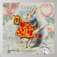 White Rabbit Hearts Alice Classic