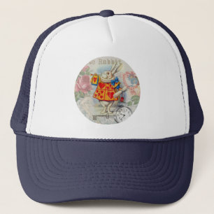 White Rabbit Hearts Alice Classic Trucker Hat