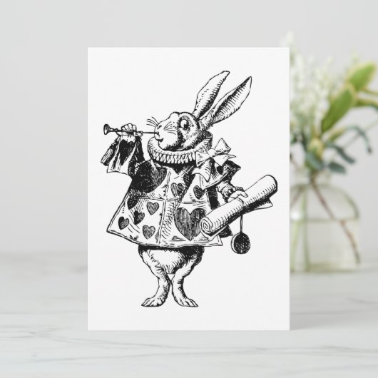White Rabbit Herald Inked Black (Standing Front)