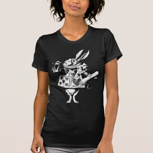 White Rabbit Herald Inked Black T_Shirt