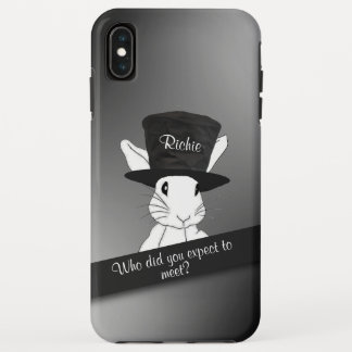 White Rabbit in Personalized Top Hat iPhone XS Max Case