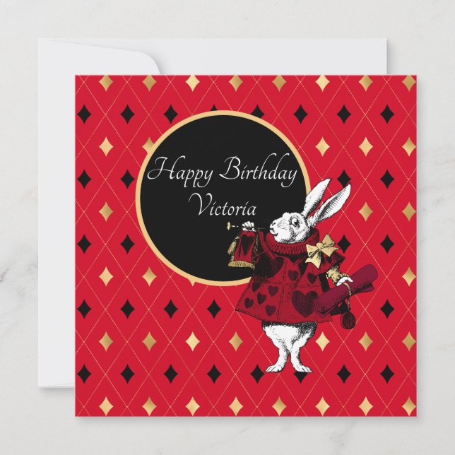 White Rabbit in Red Birthday (Front)