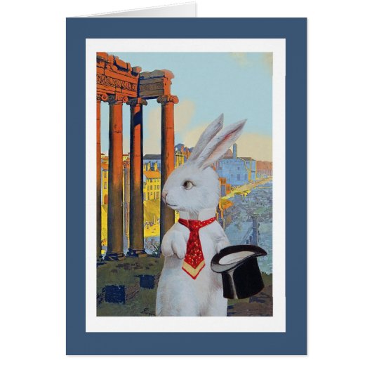 White Rabbit in Rome Cards (Front)
