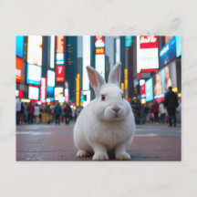 White Rabbit in Times Square
