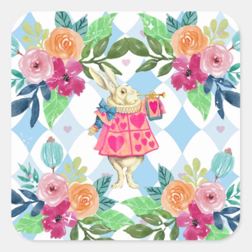 White Rabbit in Wonderland Sticker