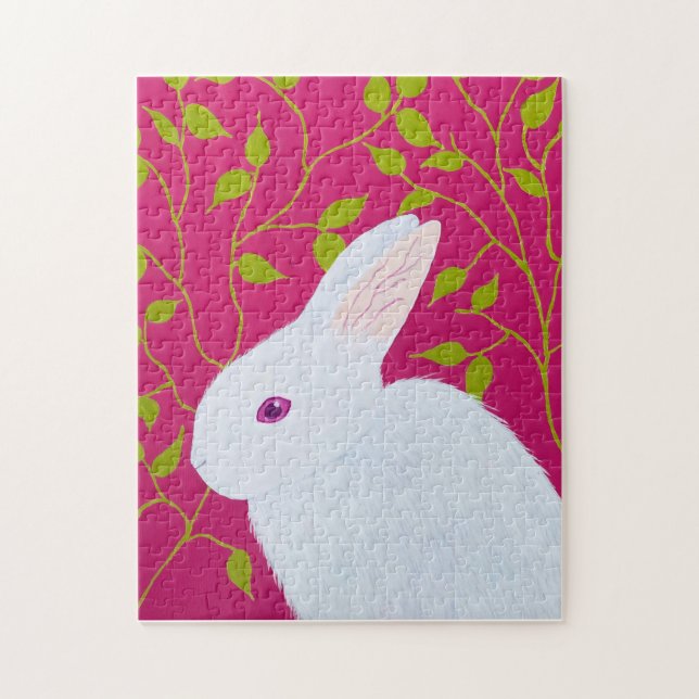 white rabbit jigsaw puzzle (Vertical)