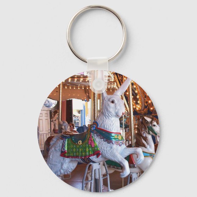 "White Rabbit" Keychain (Front)