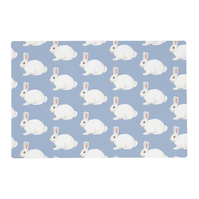 White Rabbit Laminated Placemat (Front)