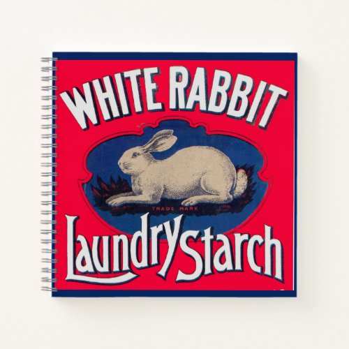 White Rabbit Laundry Starch ad Notebook