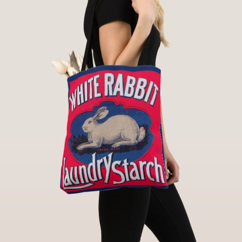 White Rabbit Laundry Starch ad Tote Bag