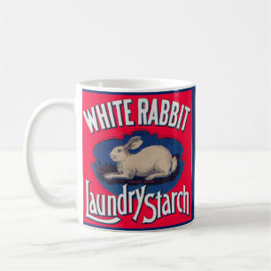 White Rabbit Laundry Starch label Coffee Mug