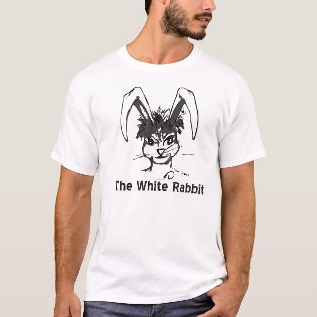 White rabbit logo a T-Shirt (Front)