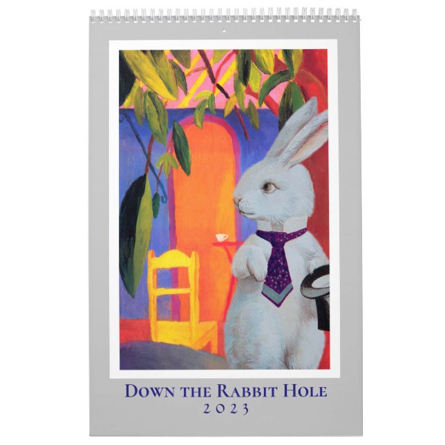 White Rabbit Meets Master Artists 2023 Calendar (Cover)
