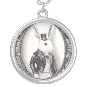 White Rabbit Necklace White Rabbit Jewelry
