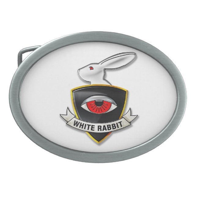 White Rabbit Organisation Belt Buckle (Front)