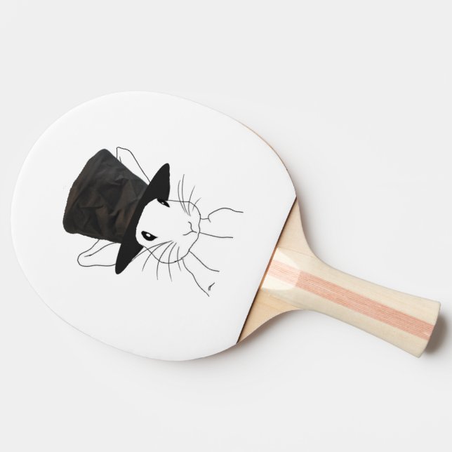 White Rabbit Ping Pong Paddle (Back Side)