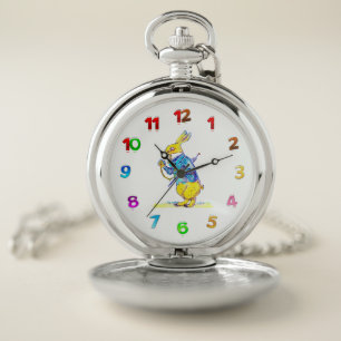 White Rabbit Pocket Watch