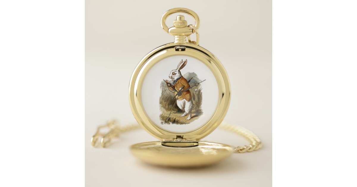 White Rabbit Pocket Watch Zazzle