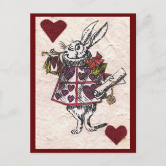 White Rabbit Postcard