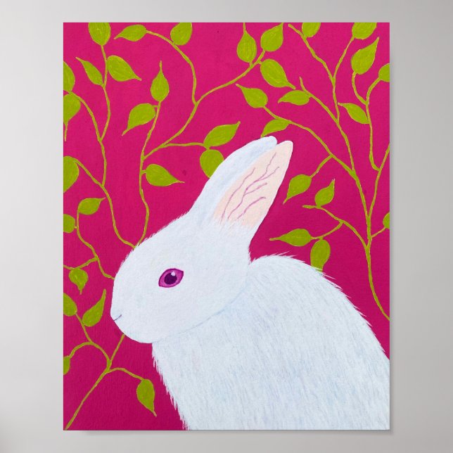 white rabbit poster (Front)