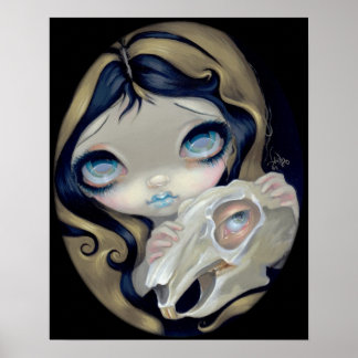 White Rabbit Resurrected ART PRINT gothic Alice