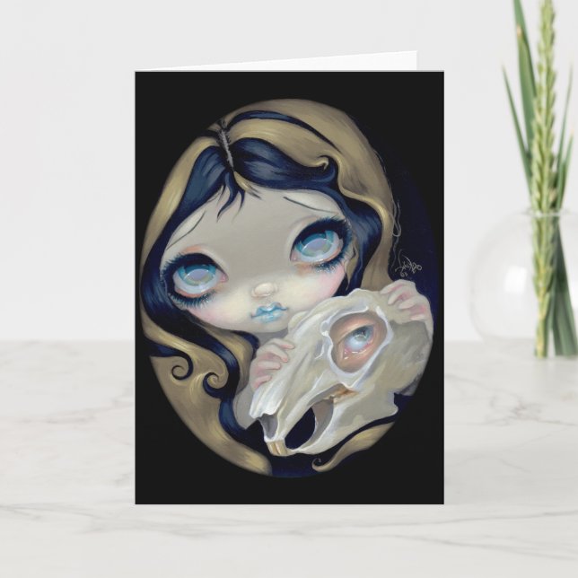 "White Rabbit Resurrected" Greeting Card (Front)