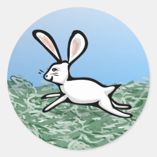 White Rabbit Run Stickers